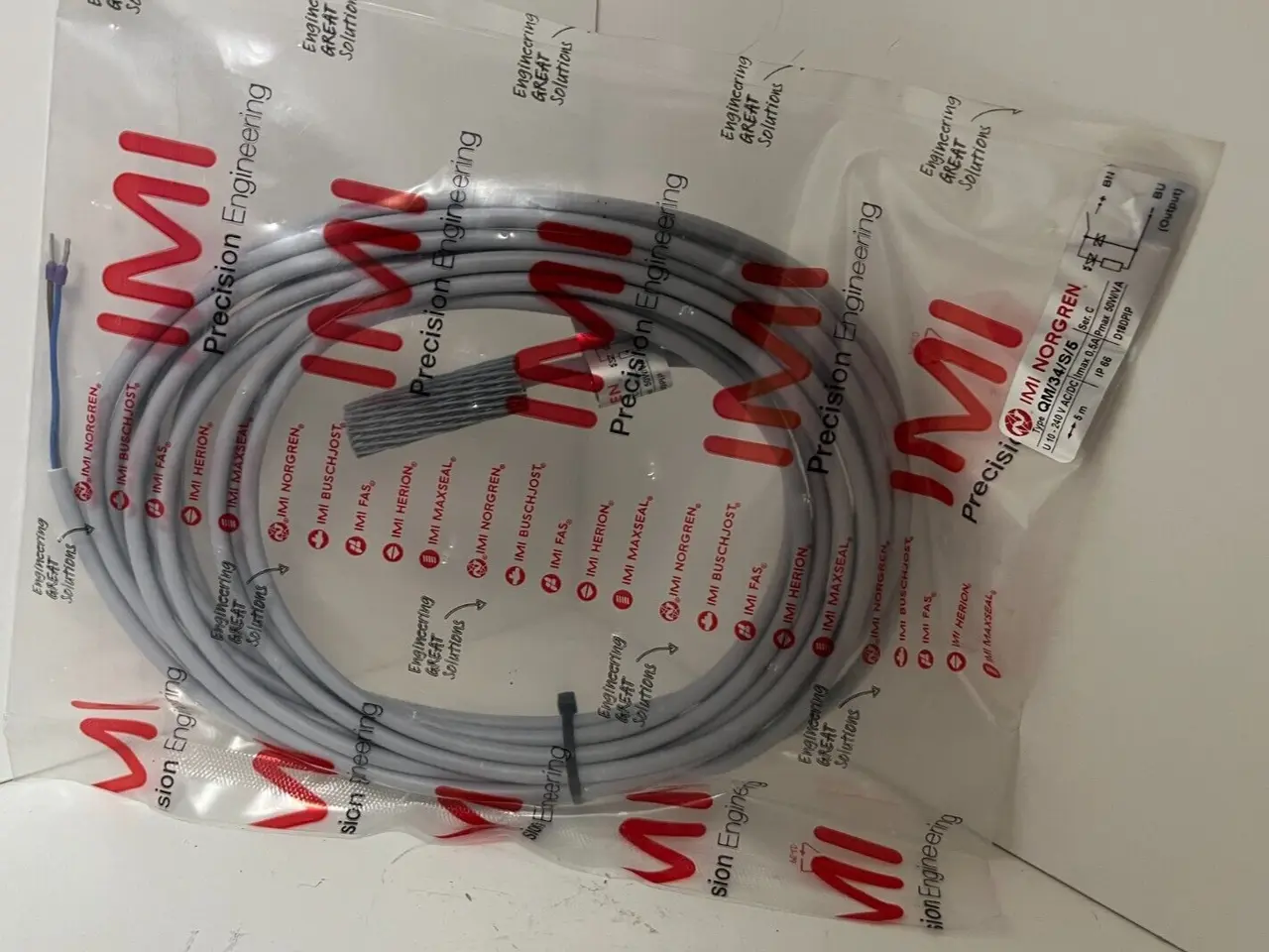 Billede 1 - IMI Norgren QM/34/S/5 Reed kontakt Sensor 5m AC/DC
