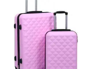 Kuffertsæt 2 stk. hardcase ABS pink