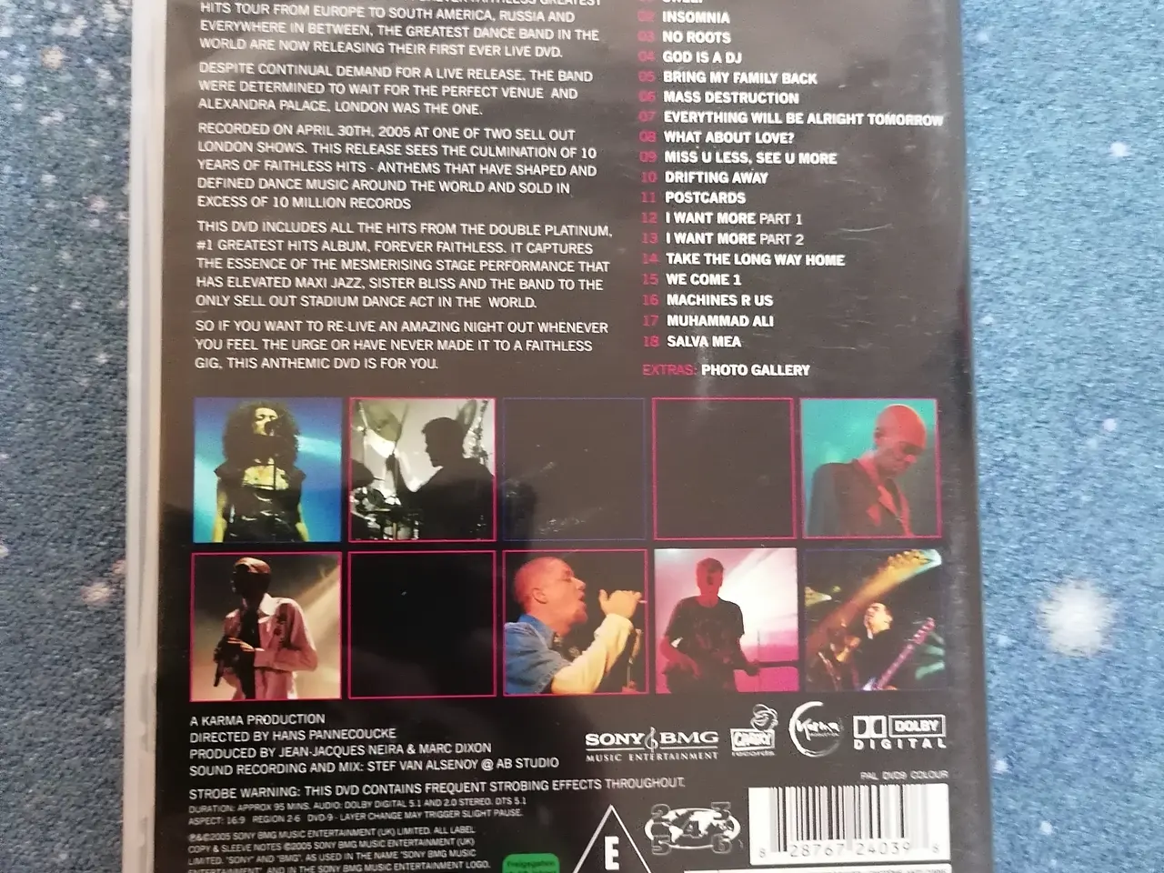 Billede 2 - Faithless - Live at Alexandra palace