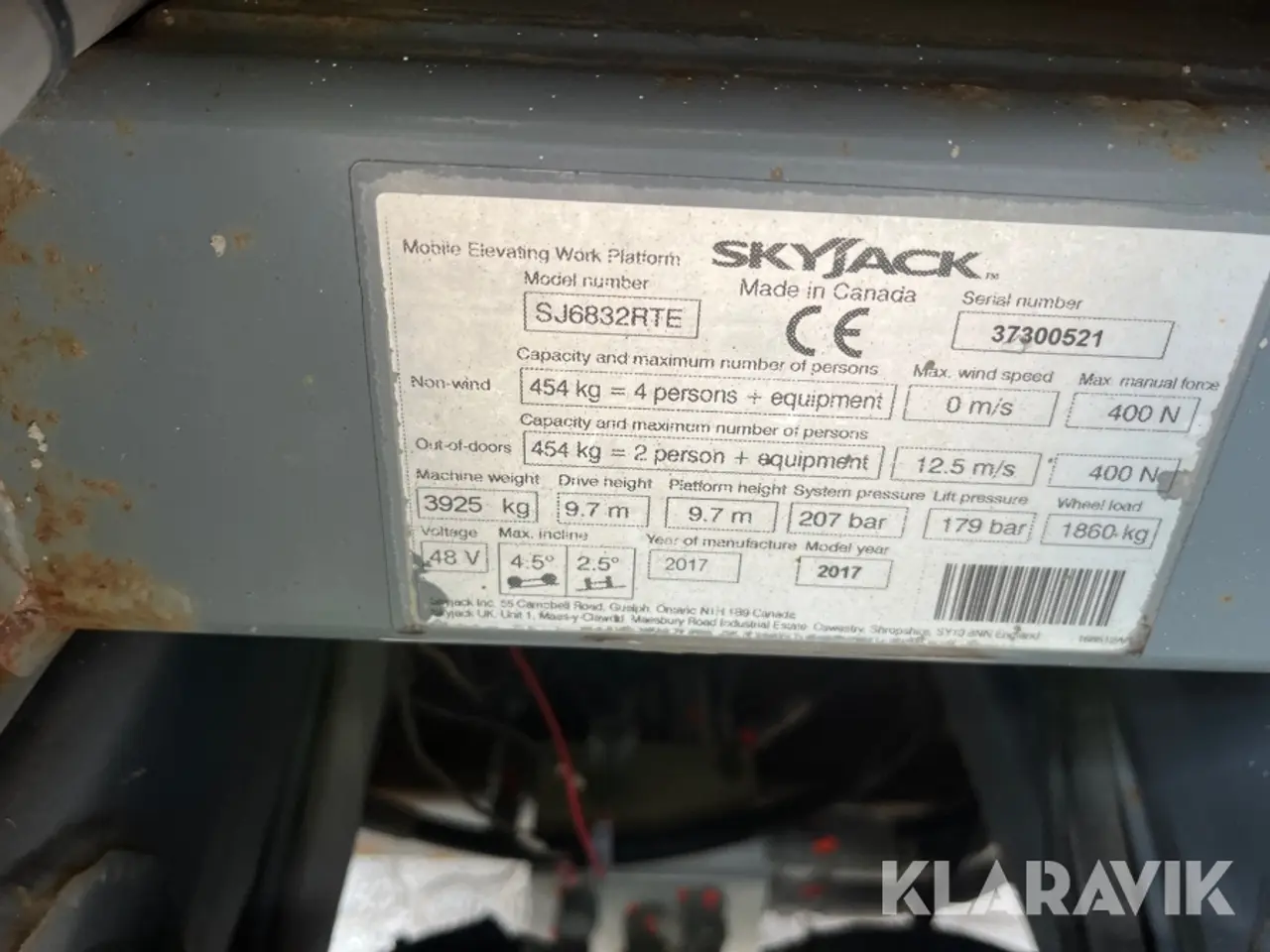 Billede 9 - Sakselift Skyjack SJ683eRTE Hybrid 11.7meter