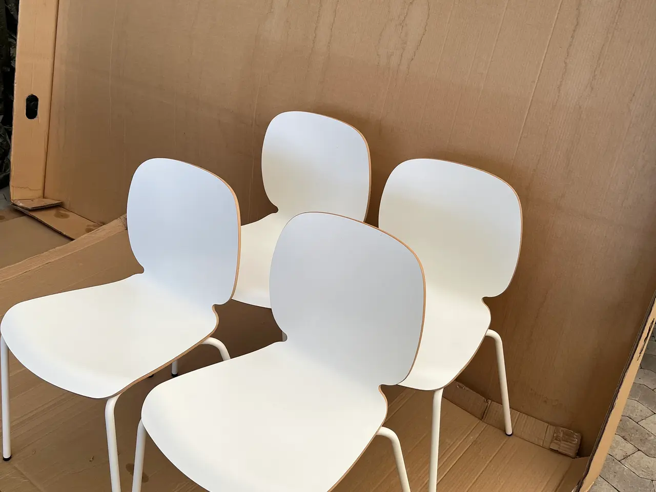 Billede 3 - 4 spisebords stole i træ. IKEA Samlet pris for 4