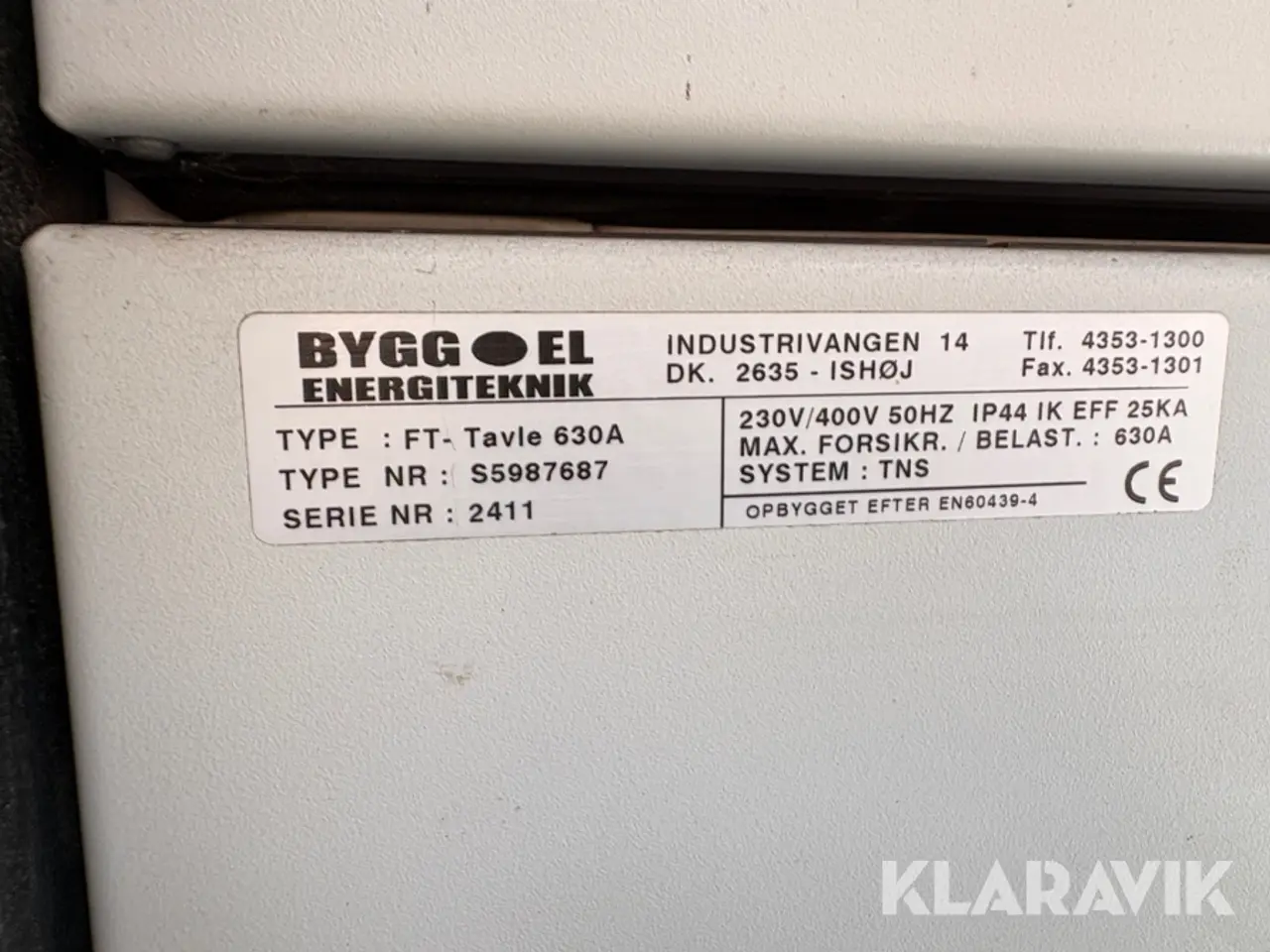 Billede 3 - Eltavle ByggEl 630 A med Powerlock-udtag