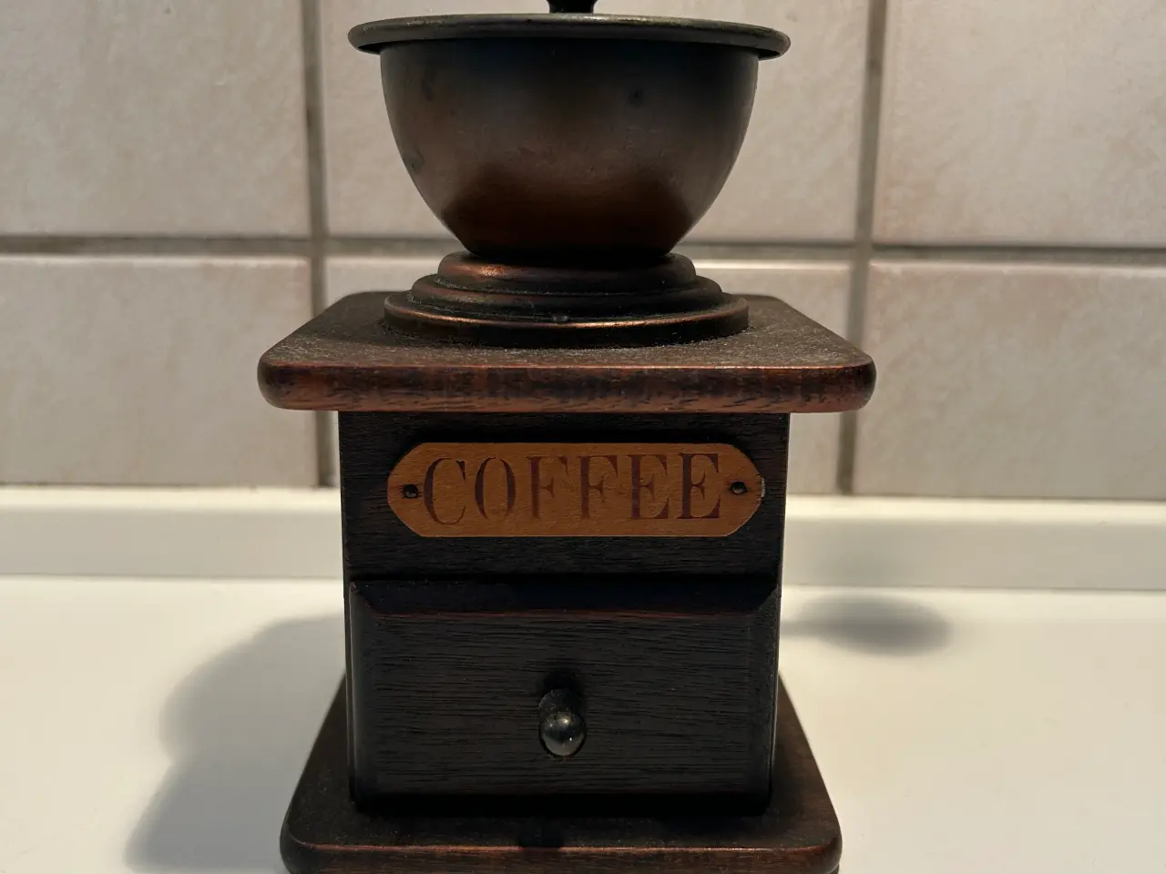 Billede 2 - Kaffekværn i træ, Vintage