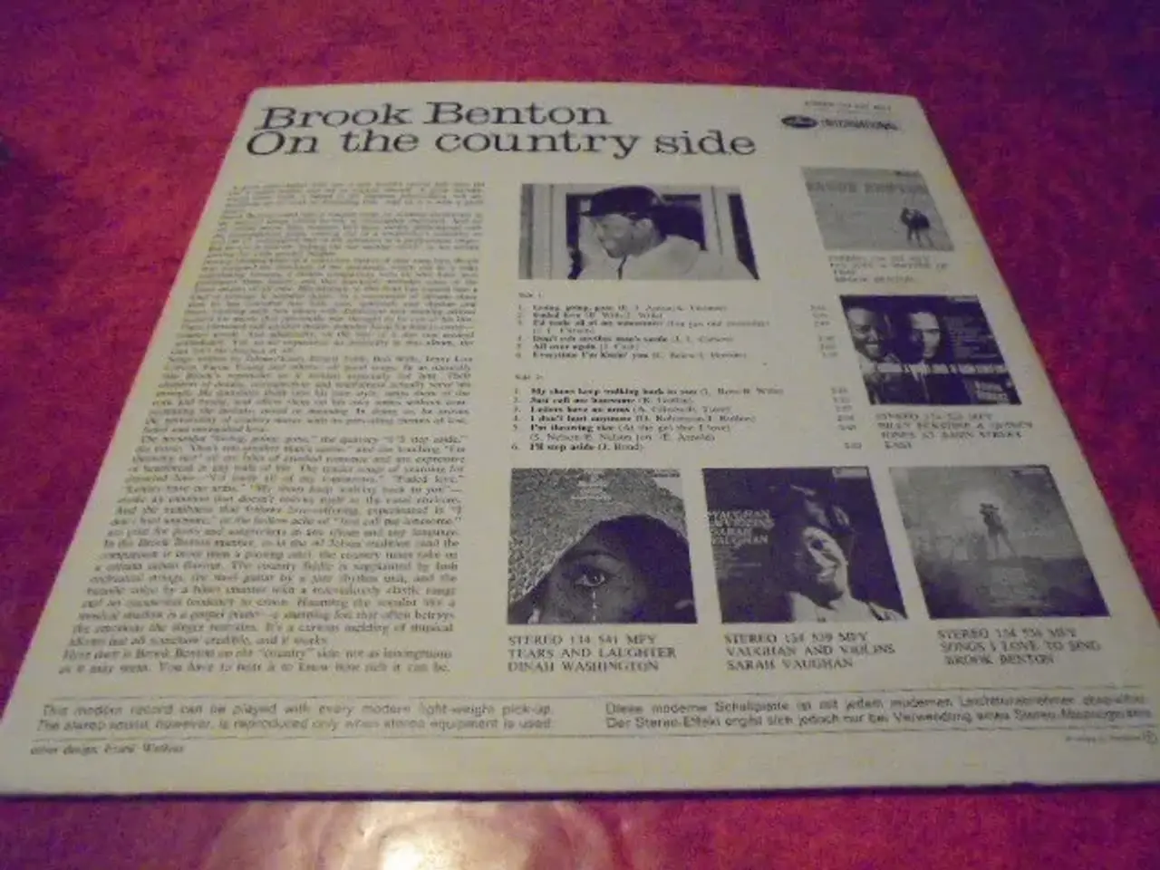 Billede 2 - LP: Brook Benton - On the Country Side