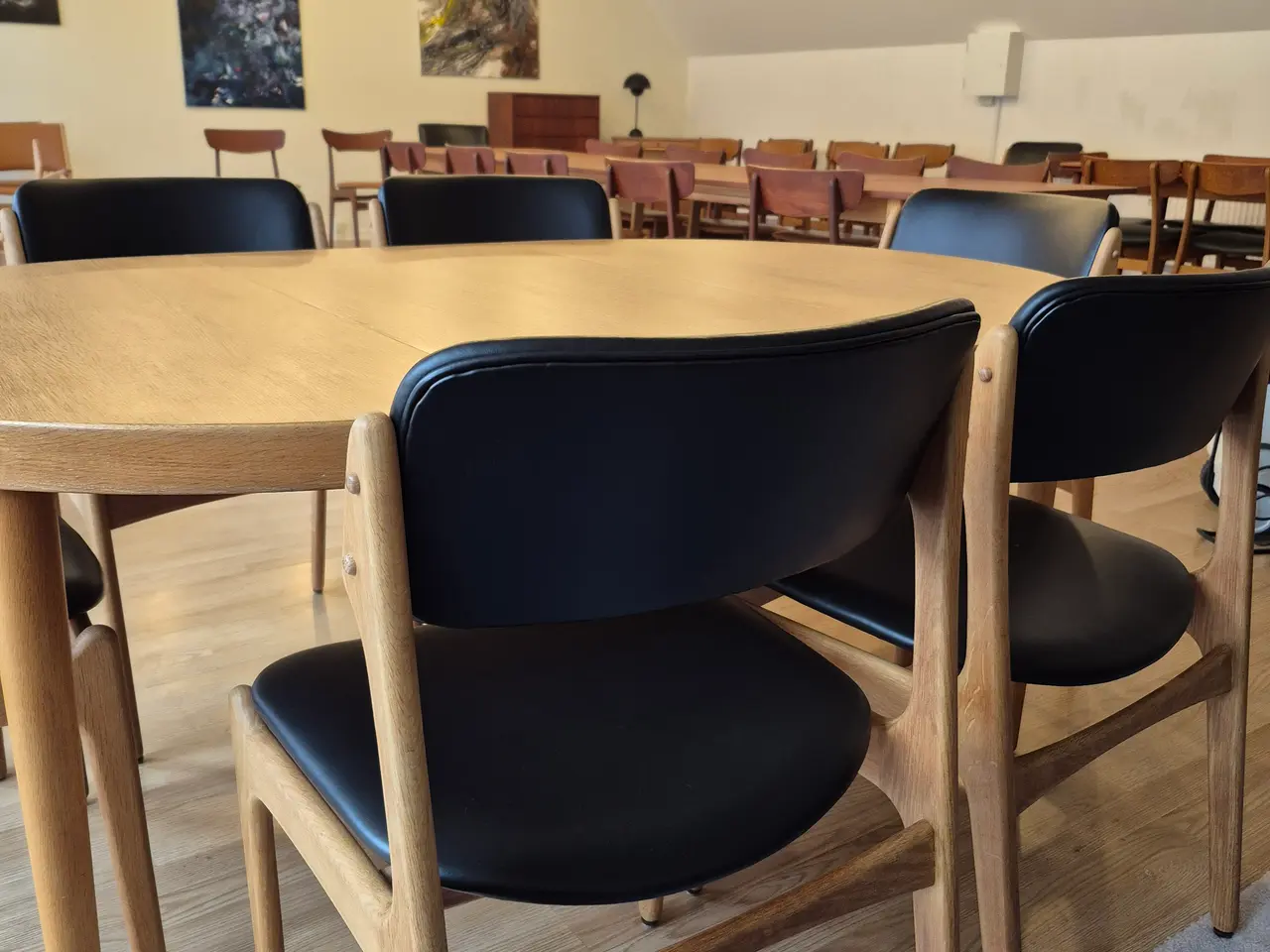 Billede 5 - Rundt bord egetræ
