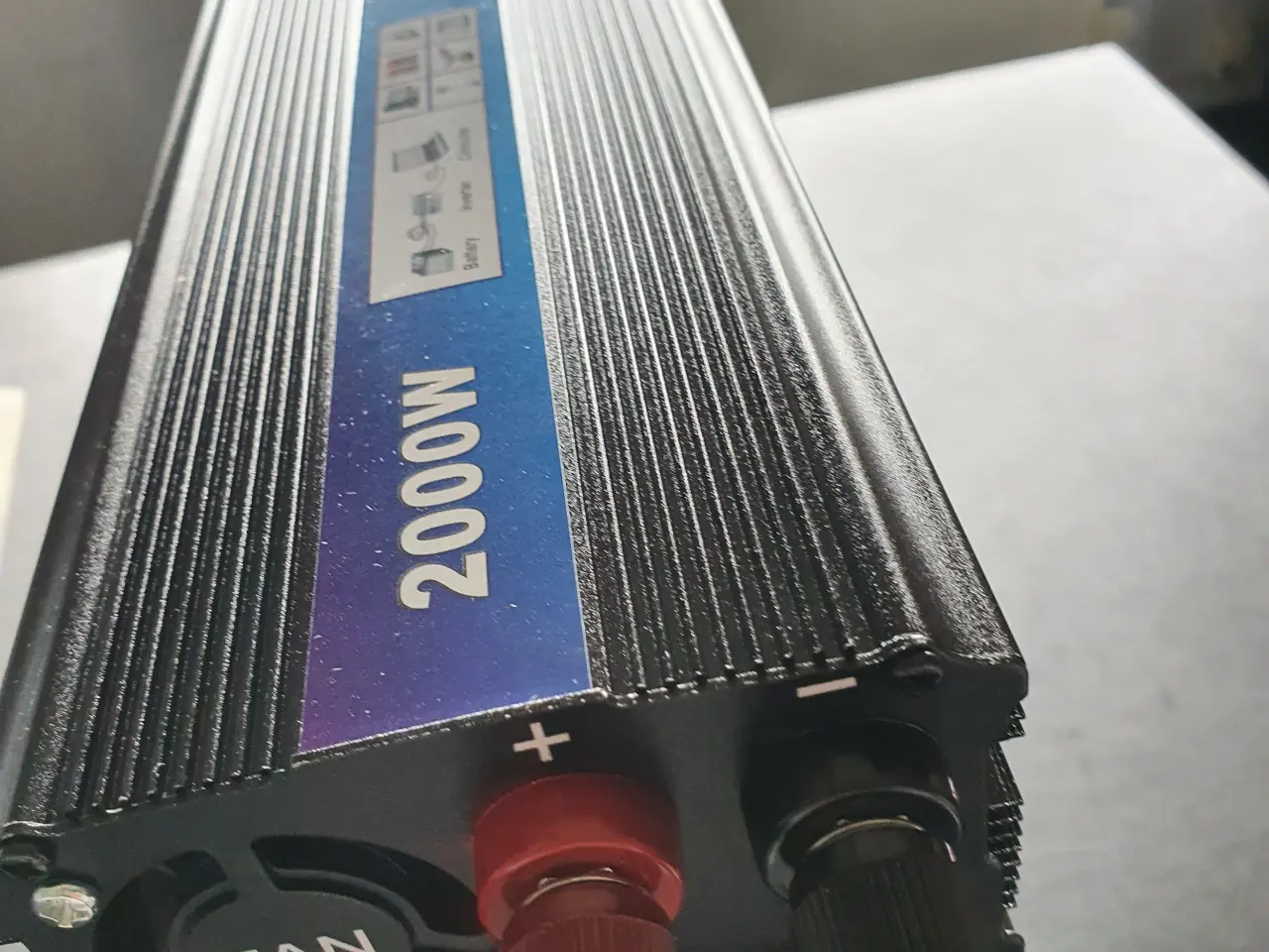 Billede 2 - Omformer/inverter 12v 220v (4000w/2000w)