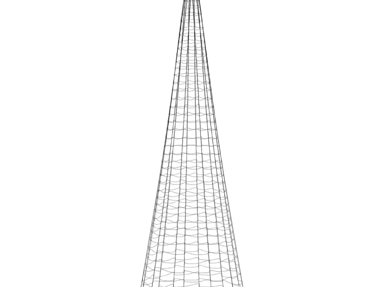 Billede 5 - LED-juletræ til flagstang - 1534 LED, 500 cm, varm hvid