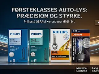 Xenonpærer Philips og Osram
