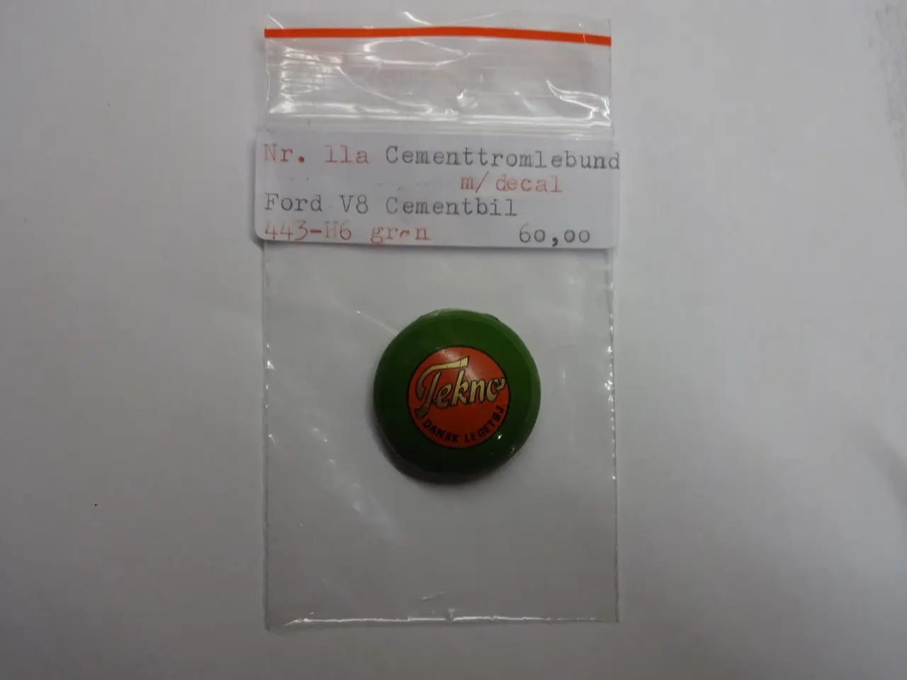 Billede 1 - Cementtromle bund , grøn med decal