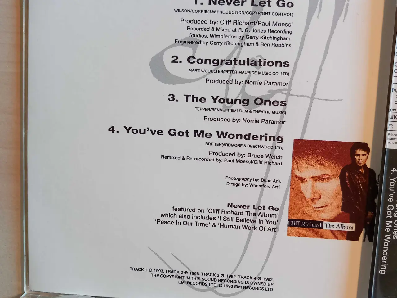 Billede 2 - Cliff Richard Never let go