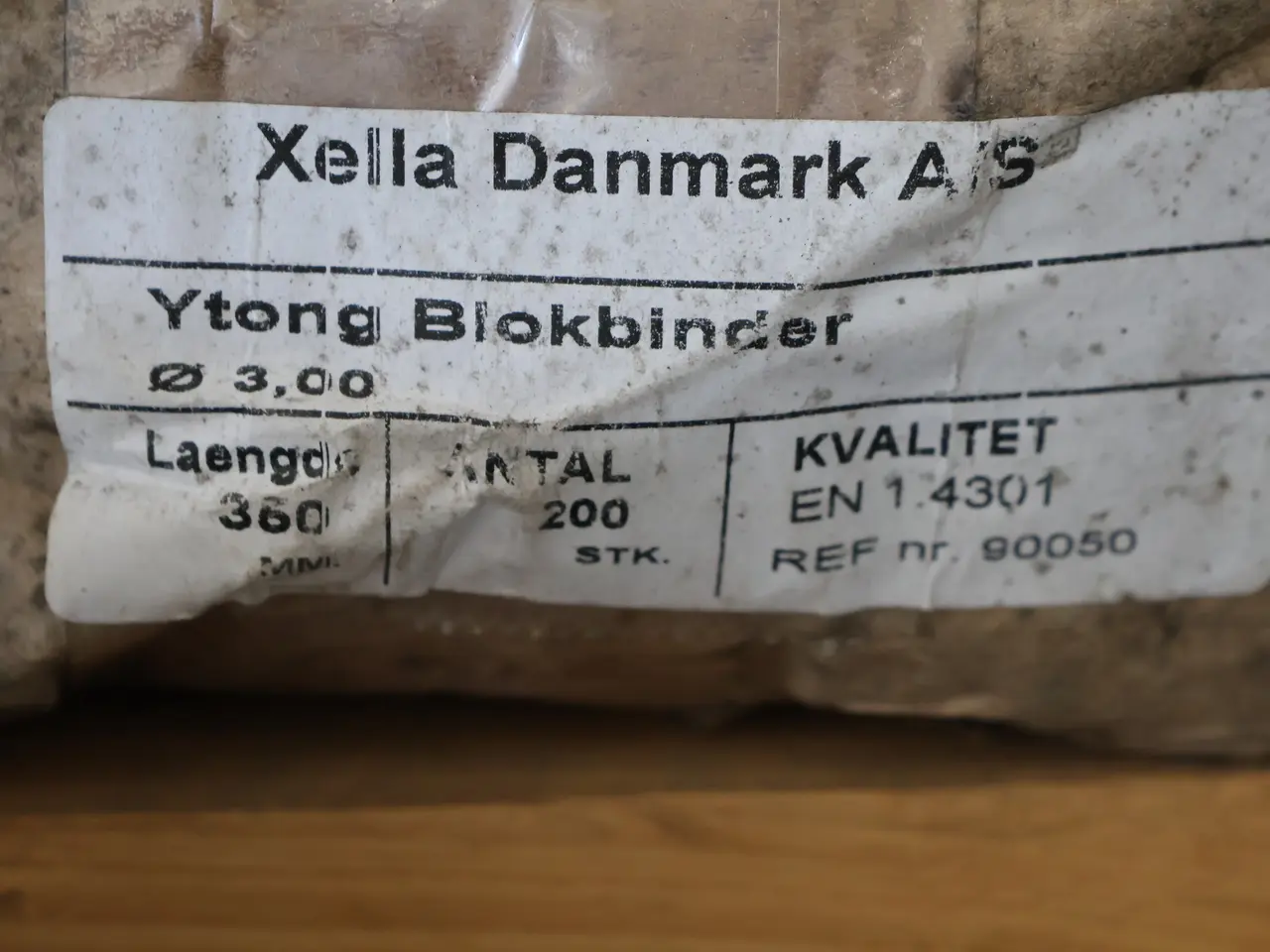 Billede 2 - Ca 1200 Stk Ytong mur/blokbindere, ø 3*350mm