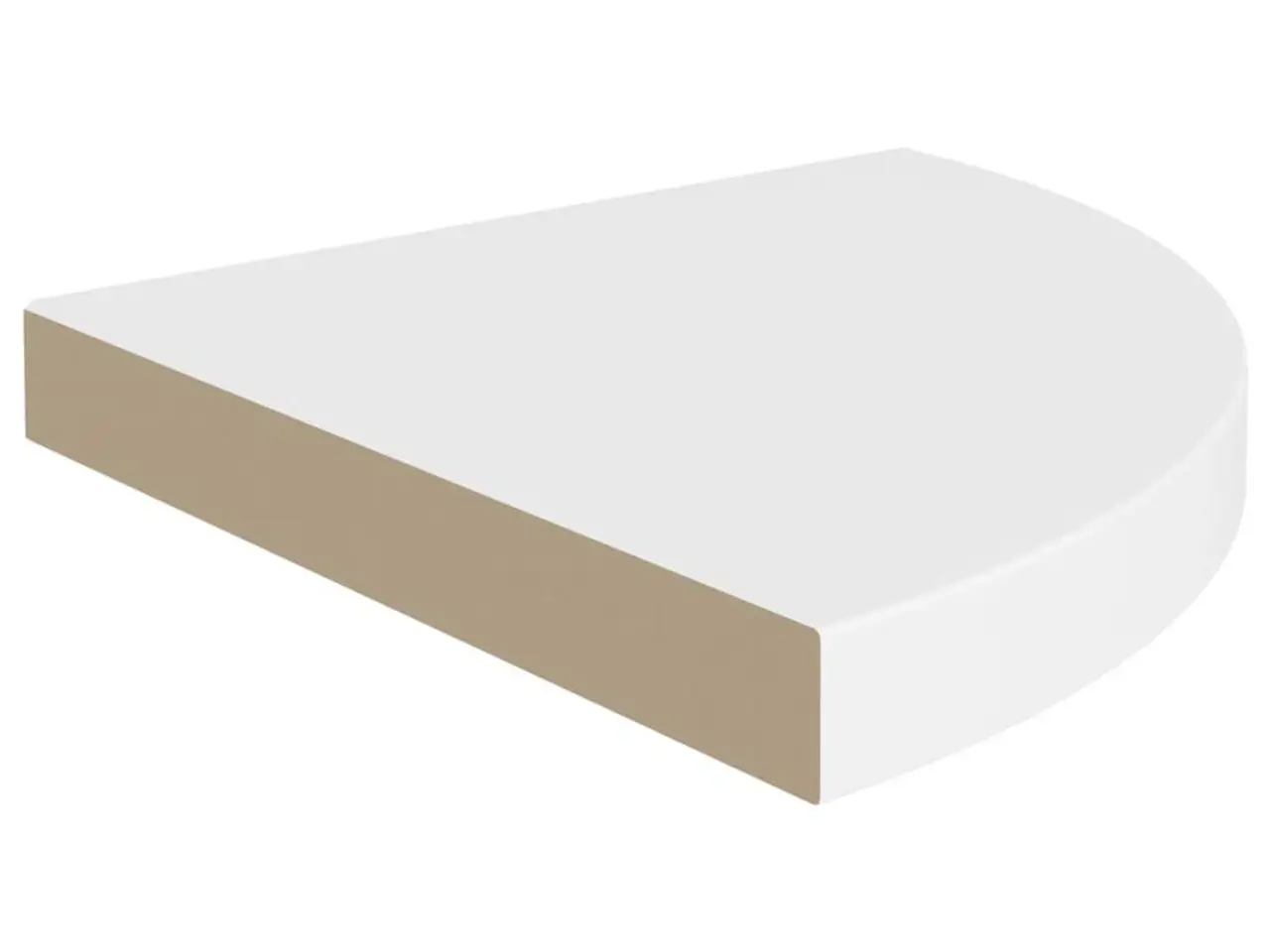 Billede 4 - Svævende hjørnehylder 2 stk. hvide 35x35x3,8 cm MDF