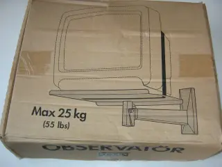 TV beslag og DVD-holder i gråt