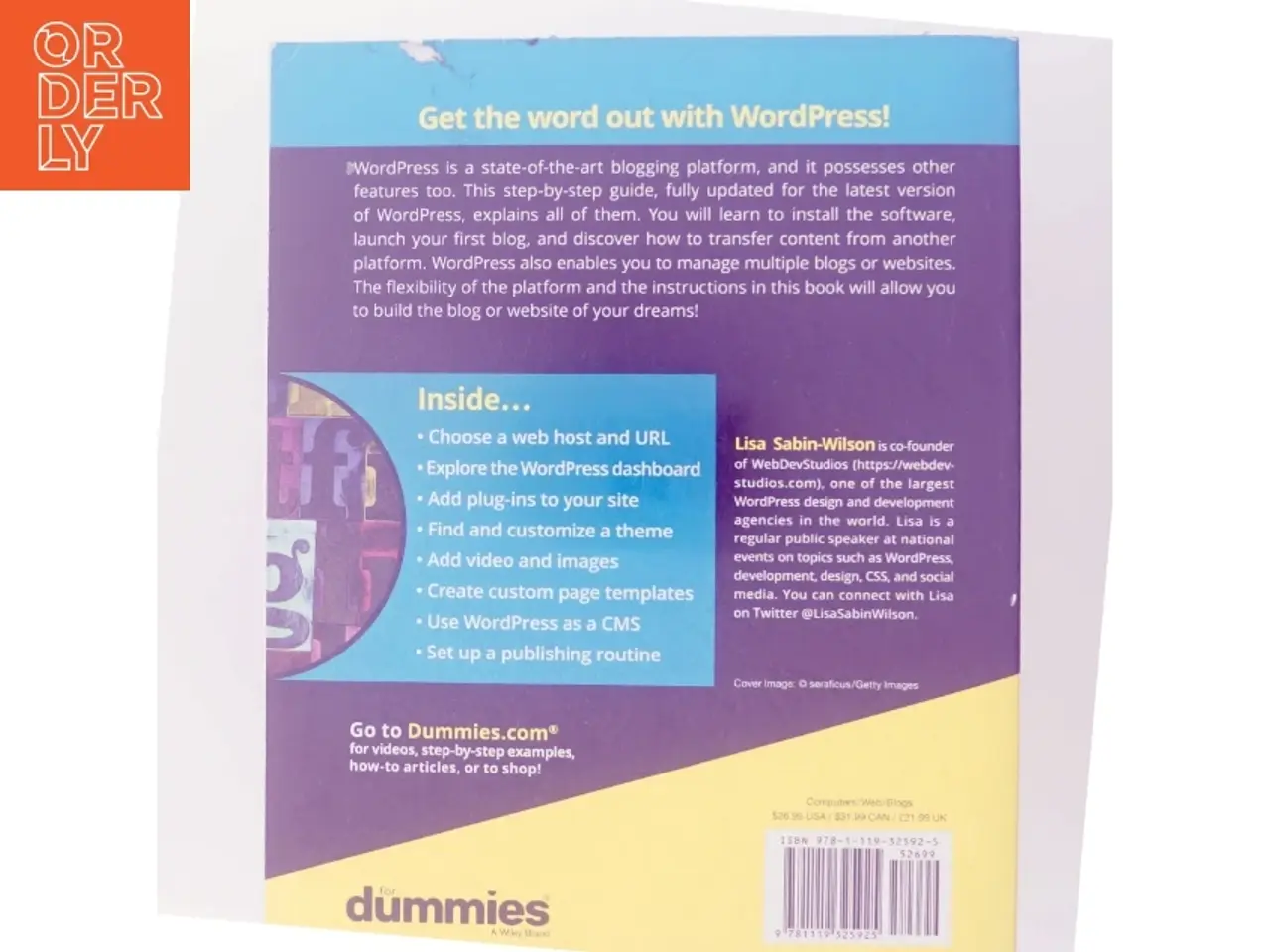 Billede 3 - 'WordPress for dummies' af Lisa Sabin-Wilson (bog)