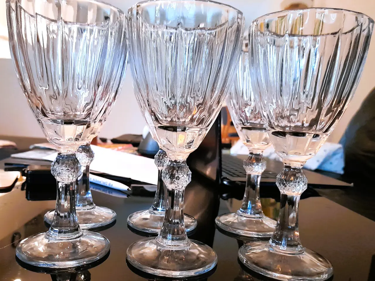Billede 3 - 6 VINGLASS / 6 WHITE WINE GLASSESS GEORG JENSEN