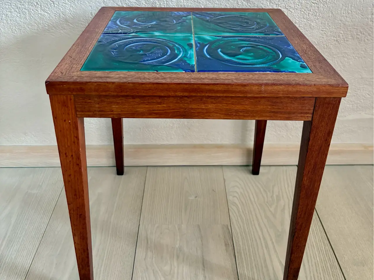 Billede 7 - Vintage teak bord med org. Kakler