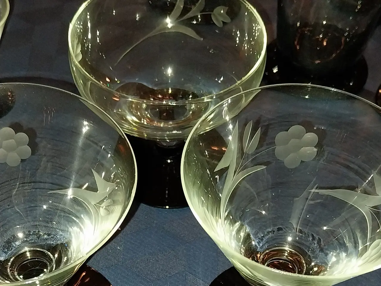 Billede 4 - Gl.  Glas bla. Holmegård