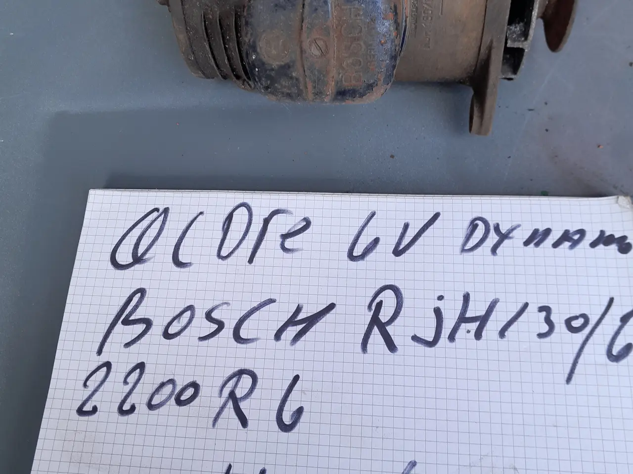 Billede 5 - Dynamo 6V - Bosch - RJH130/6 2200R6