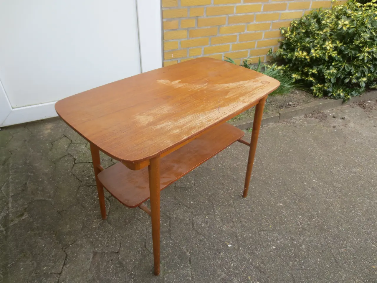 Billede 2 - 1 stk Teak Sidebord 7Sofabord med hylde