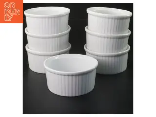 Porcelæns ramekiner (str. 7 stk Ø 9 cm)