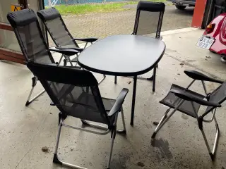 Campingbord og stole