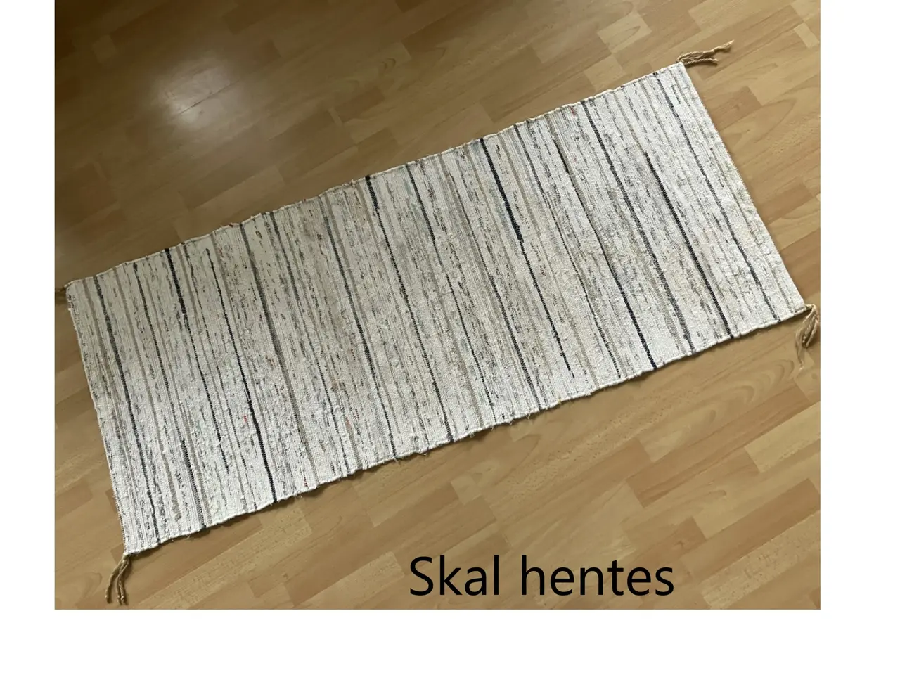 Billede 1 - Kludetæppe str. 167 x 67,5 cm.