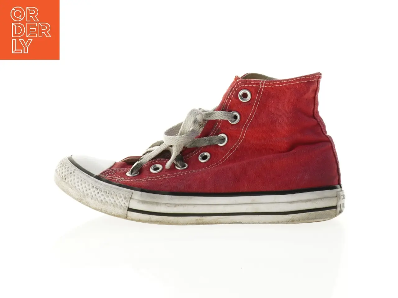 Billede 1 - Brugte røde Converse All Star høje sneakers
