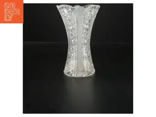 Glasvase med mønster (str. 12x18 cm)