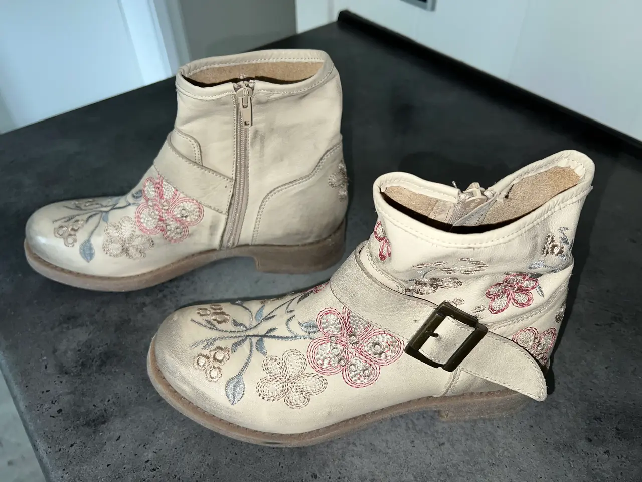 Billede 2 - Cream boots støvle