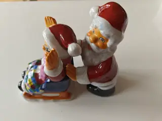 Håndmalet julemand og julemor