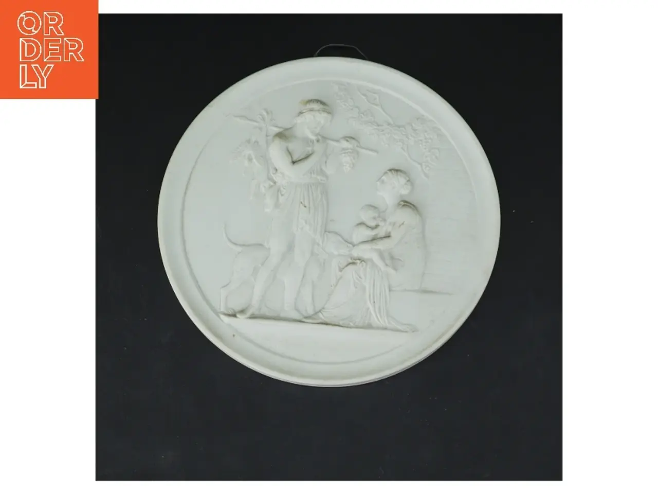 Billede 1 - Dekorativt porcelænsrelief fra Royal Copenhagen (str. Ø 14 cm)