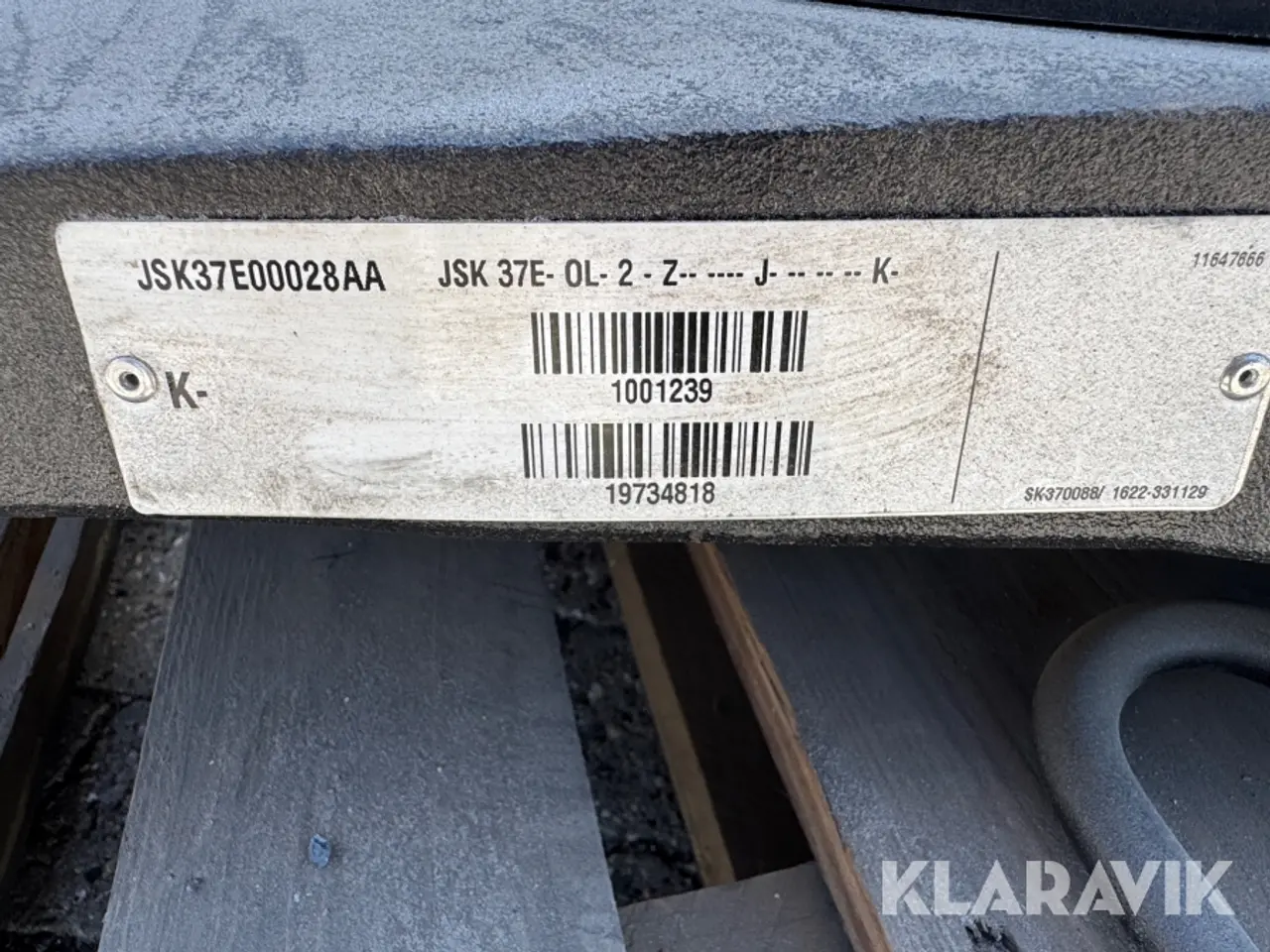 Billede 5 - Skammel plade Jost JSK 37E- OL- 2 - Z - J - K