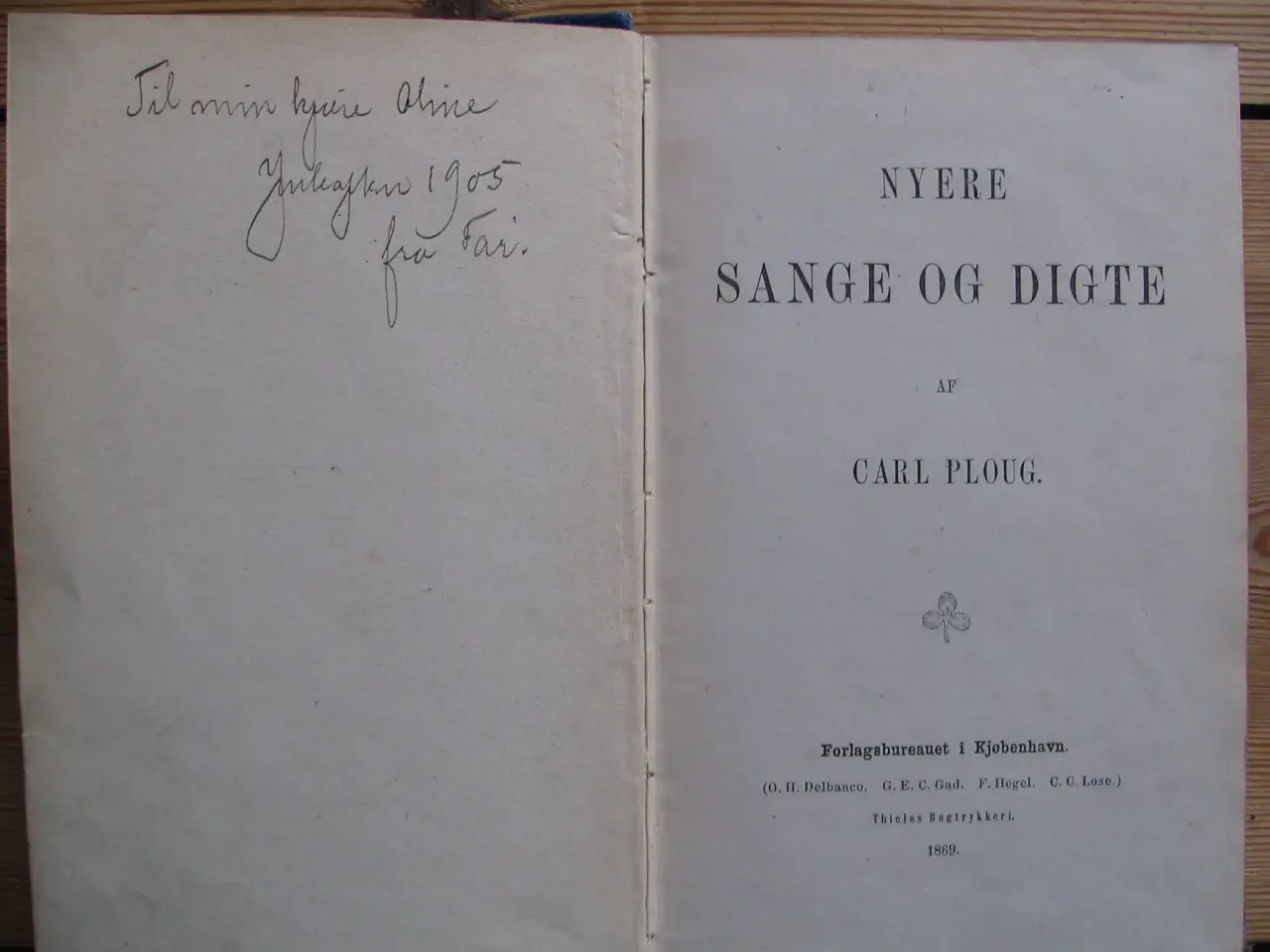 Billede 2 - Carl Ploug. Nyere sange og digte