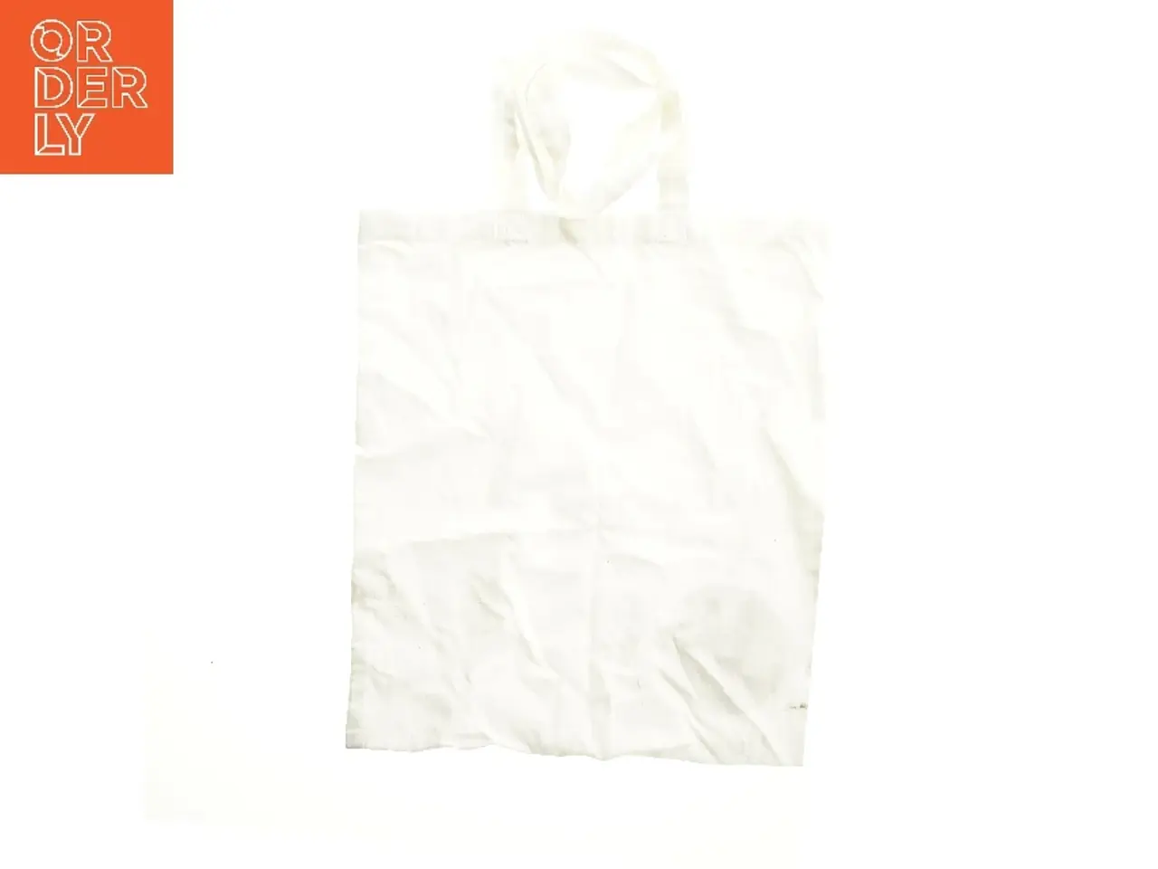 Billede 2 - Hvid stofpose med print (str. 37x42 cm)