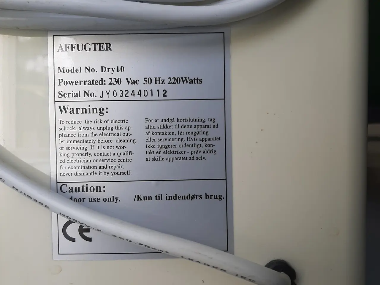 Billede 5 - Appliance Basic 10 affugter.