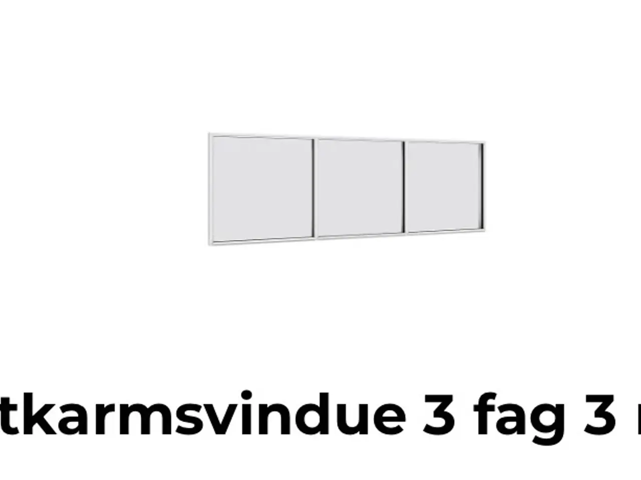 Billede 1 - Fastkarmsvindue til kælder. 60 x 240