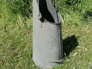 Kul-/Koks-/Træpillespand (Zink?)