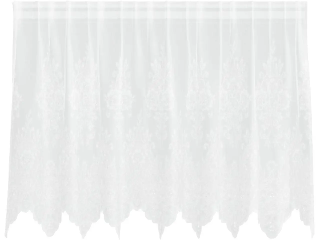 Billede 2 - Blondegardin hvid 200 x 120 cm