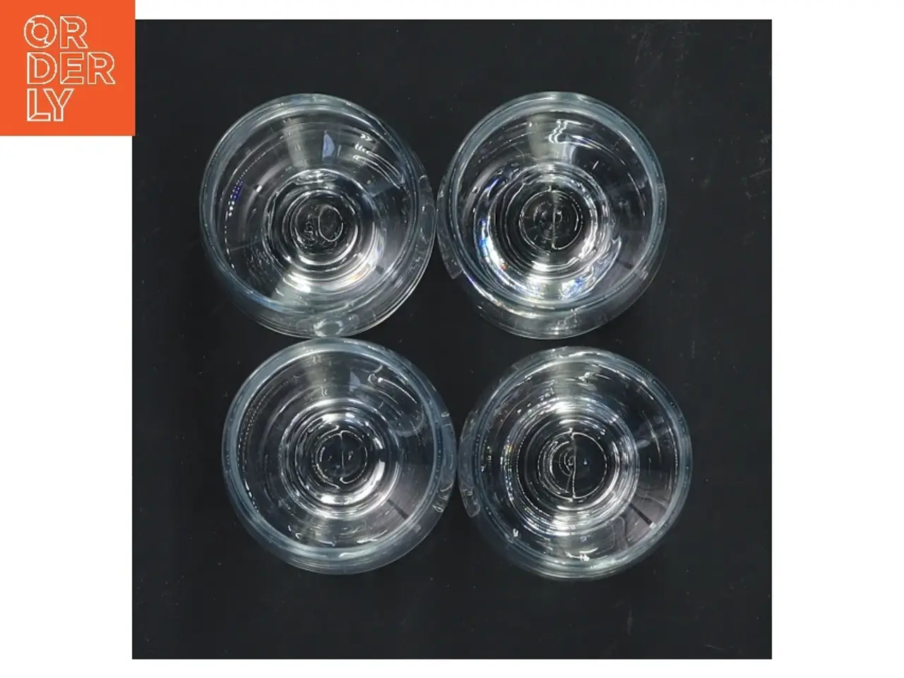 Billede 2 - 4 Hamlet Holmegaard glas (str. 4 stk Ø 4 cm længde 7,5 cm)
