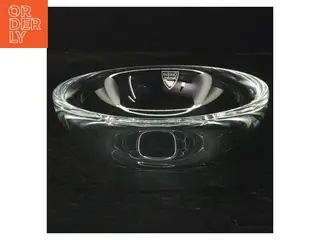 Glas skål med dekoration fra Orrefors (str. Ø 14 cm)