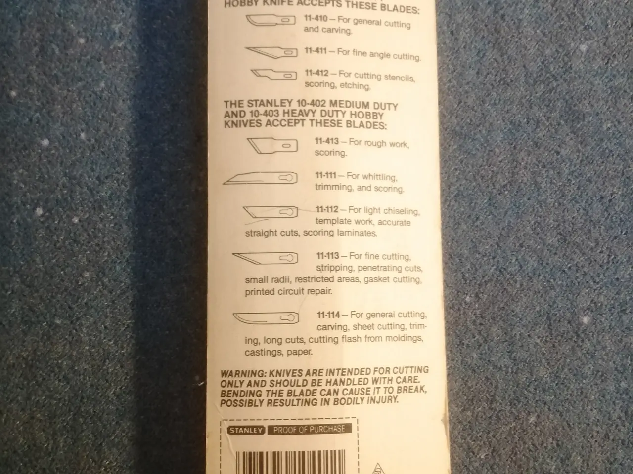 Billede 2 - Stanley Hobby Kniv med ekstra kniv