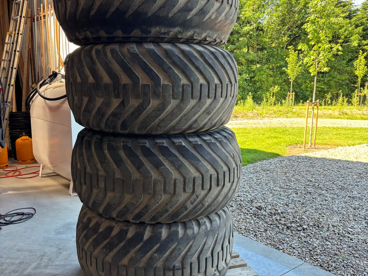 Billede 1 - 550/60-22,5 hjul til tipvogn