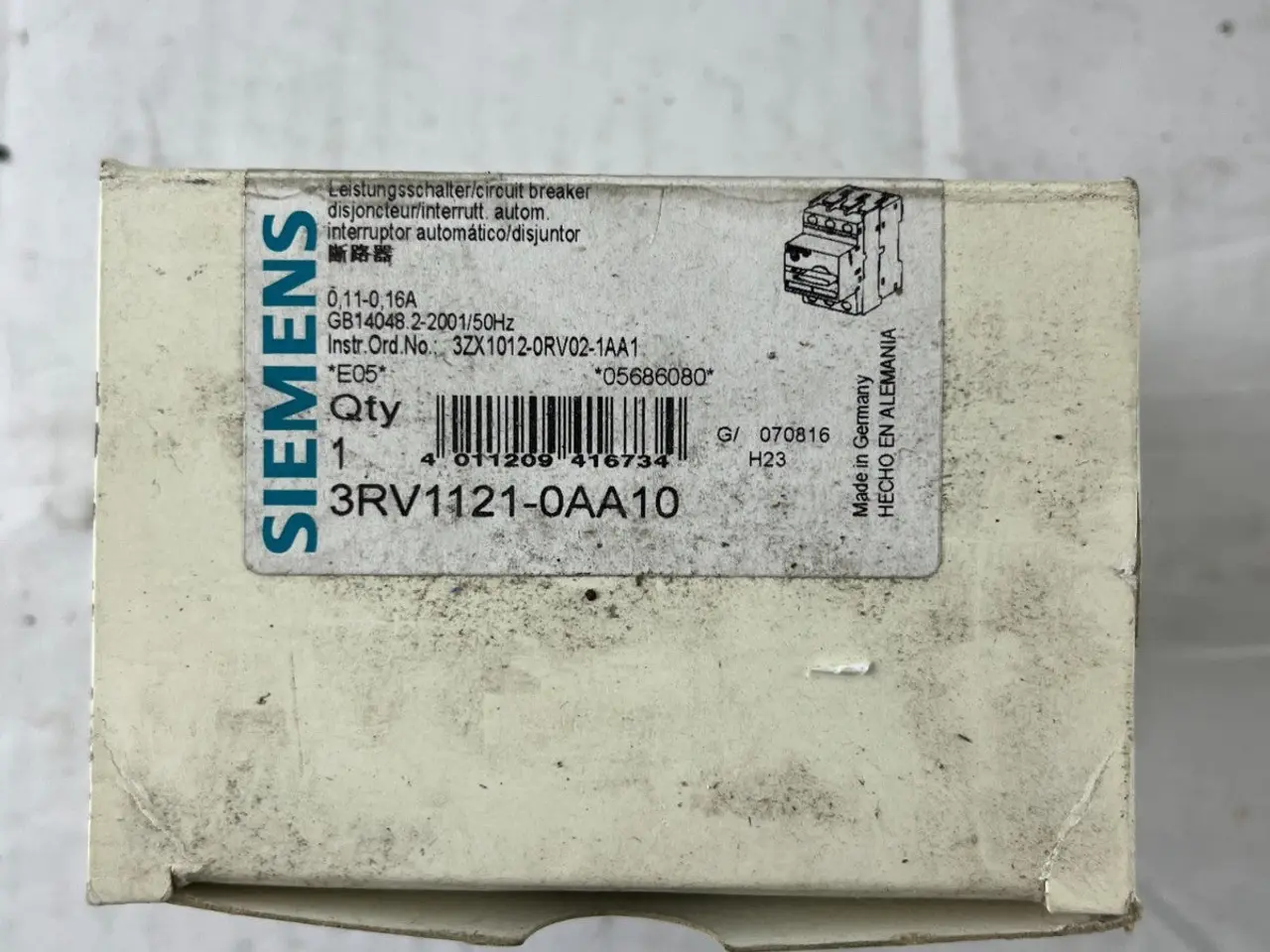 Billede 2 - Siemens 3RV1121‑0AA10 SIRIUS Motor Protection