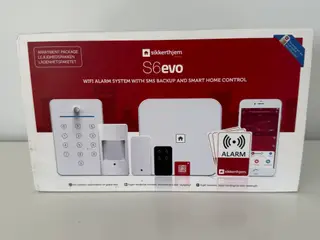 Sikkerthjem S6evo alarmsystem, lejlighedspakke
