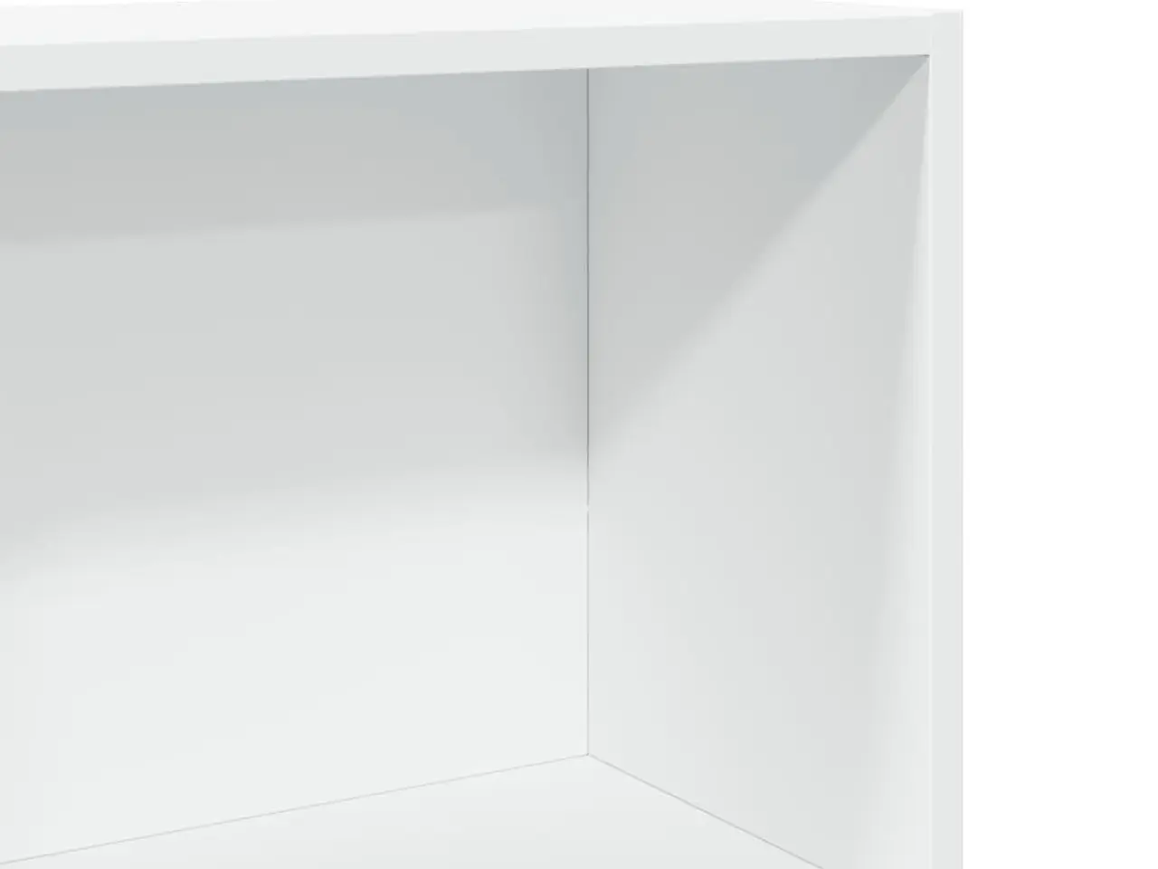 Billede 7 - Bogreol hvid 60x24x176 cm konstrueret træ