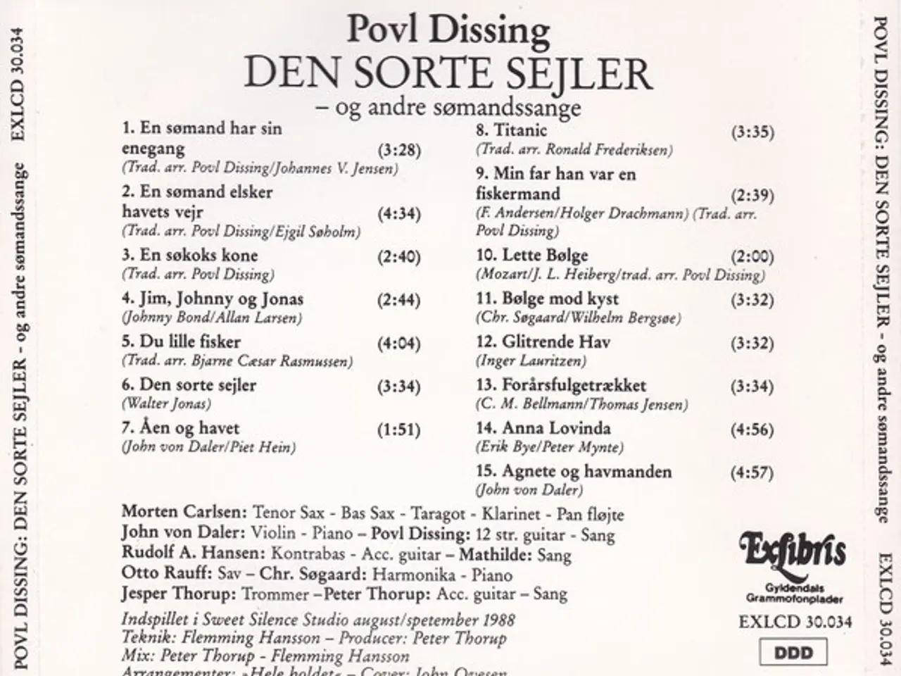 Billede 2 - Povl Dissing – Den Sorte Sejler – CD