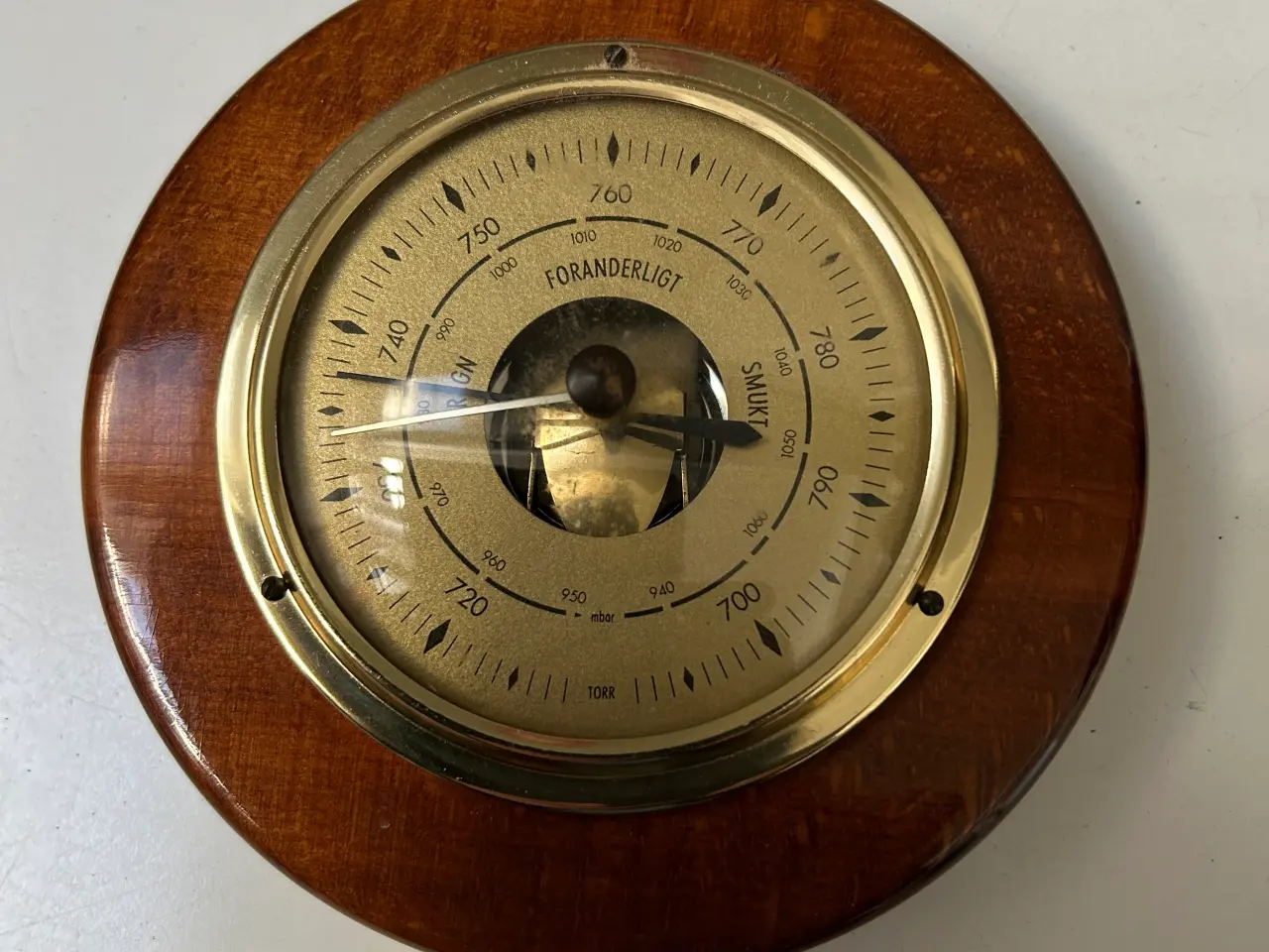 Billede 1 - Vintage Barometer rund