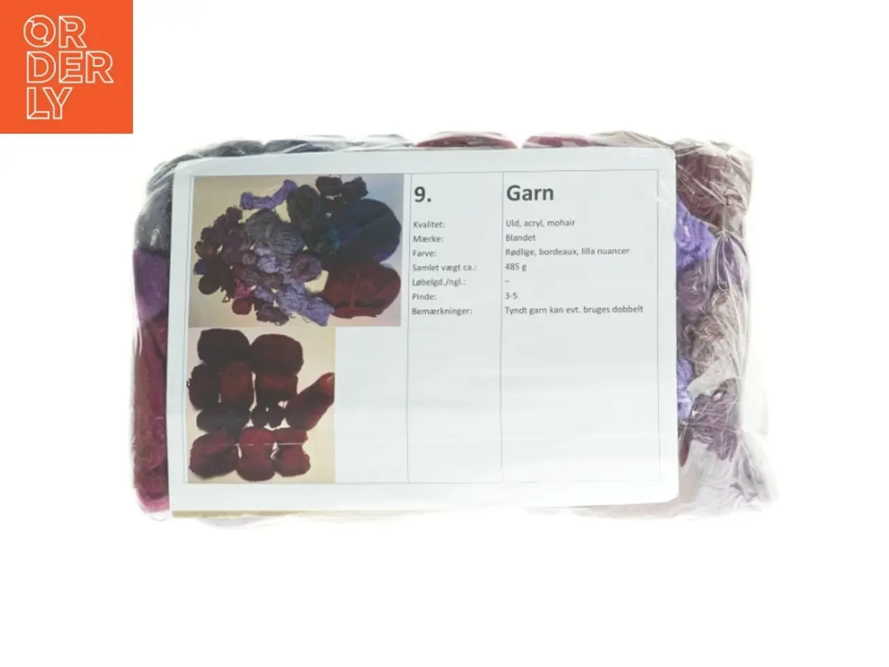 Billede 1 - Garn, uld, acryl, mohair (485 gram)