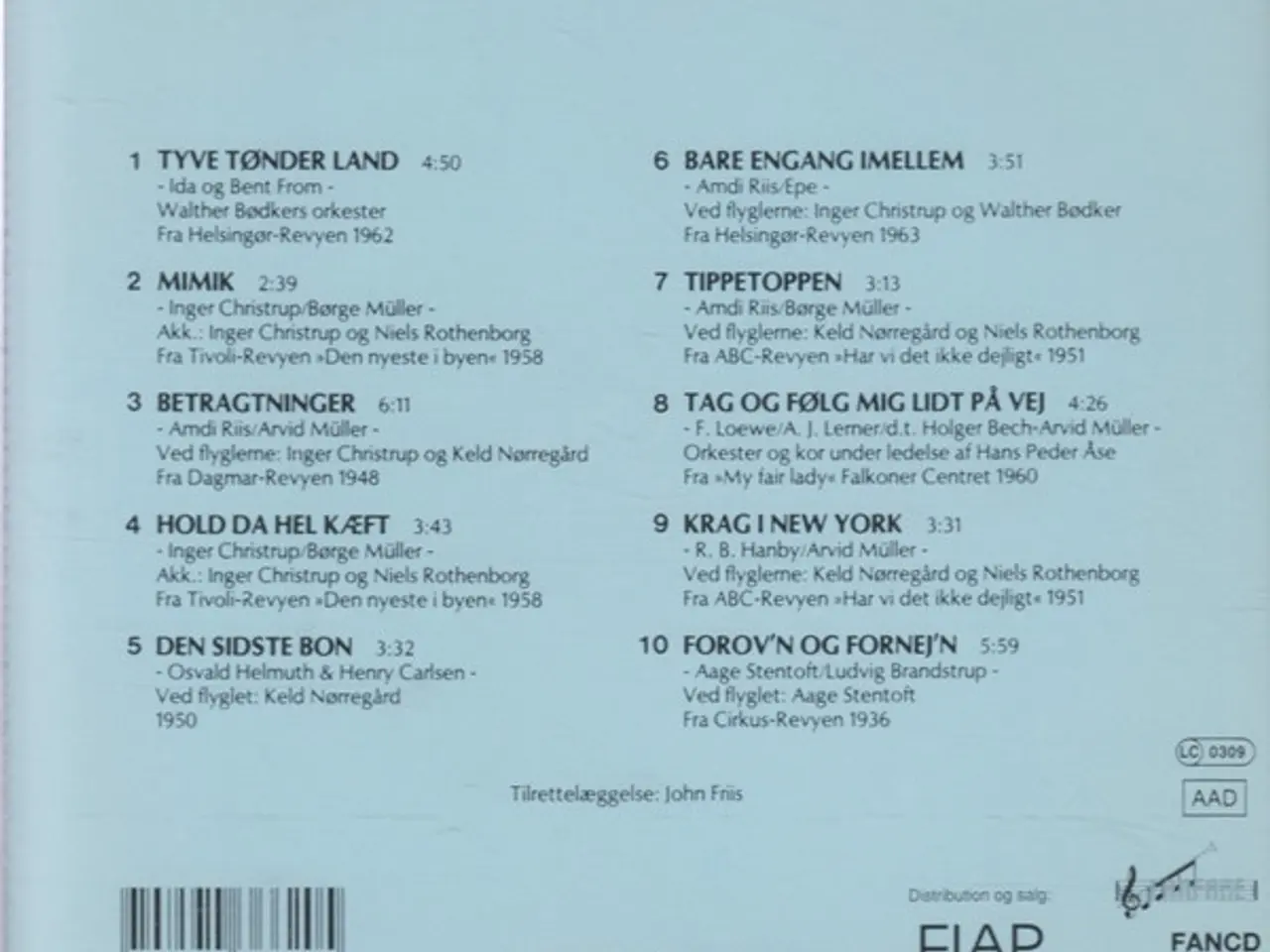 Billede 2 - Osvald Helmuth – Tyve Tønder Land – CD