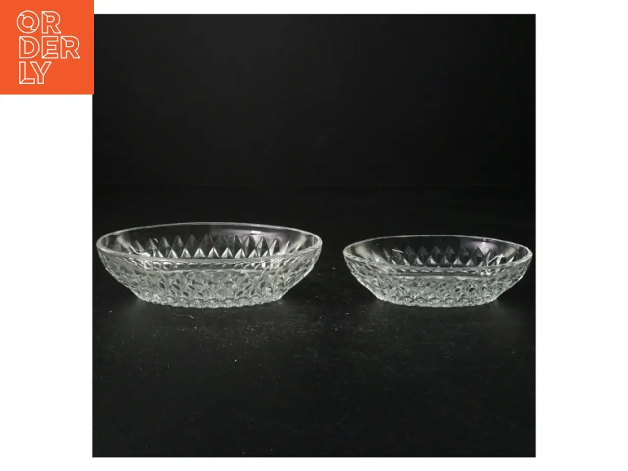 Billede 1 - Krystalglas skåle (str. 11 cm. og 9 x 14 cm)